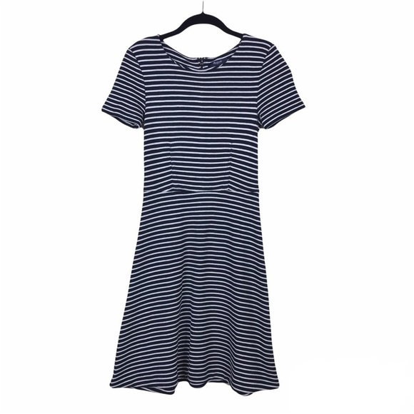 Madewell Striped Anywhere Short Sleeve Flare Dress - Picture 4 of 8